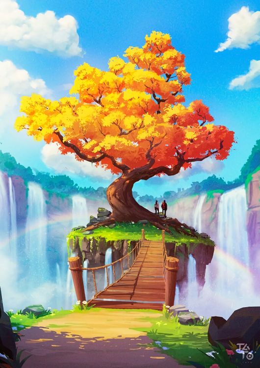 艺术, 生态区, 绿色的, 性质, 自然景观 壁纸 2716x3840 允许