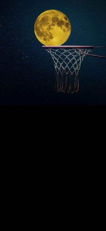 Vollmond, Erde, Mond, Basketballkorb, Automotive Lighting. Wallpaper in 1080x2340 Resolution
