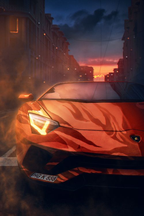 Orange, Sportwagen, Car, Lamborghini, Luxusauto. Wallpaper in 2048x3068 Resolution