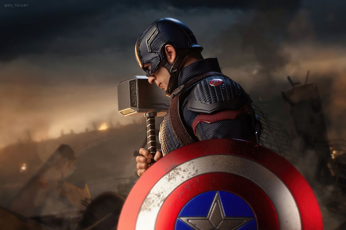 Superhero, Bouclier, Captain America, Armure, Vengeur. Wallpaper in 5120x3412 Resolution