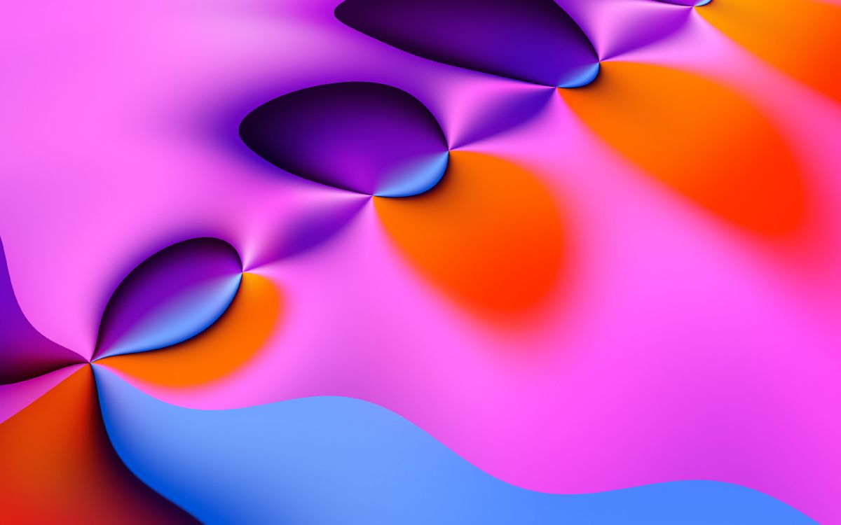 Purple Orange and Yellow Abstract Painting. Wallpaper in 3840x2400 Resolution