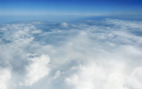 Image white clouds and blue sky