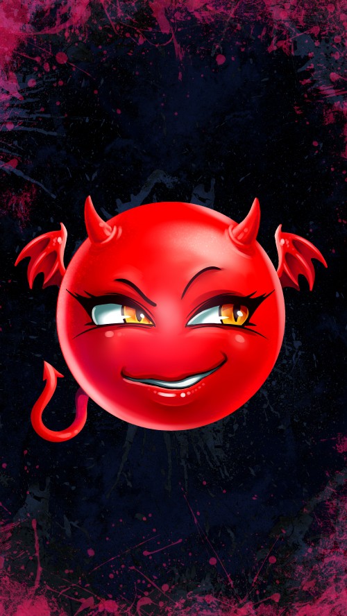 Image Emoji, skull emoji, smiley, apple color emoji, red