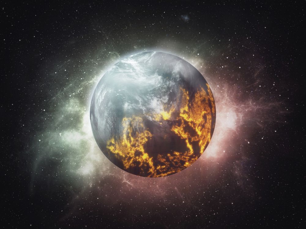 Luna Llena en el Cielo. Wallpaper in 4096x3072 Resolution