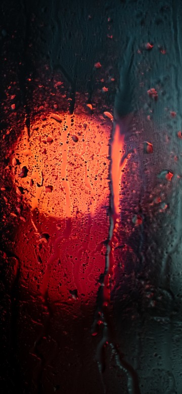Image water droplets on glass window