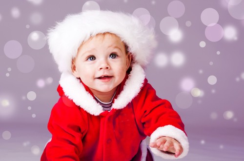 Image infant, Christmas Day, Santa Claus, child, facial expression