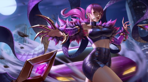 Image league of legends, K DA, anime, cartoon, games