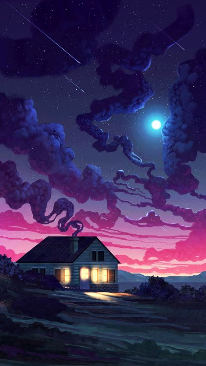 Arte, Arte Animado, Artista, Android, Ambiente. Wallpaper in 1080x1920 Resolution