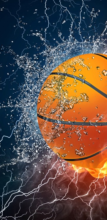 Image orange and white lightning illustration