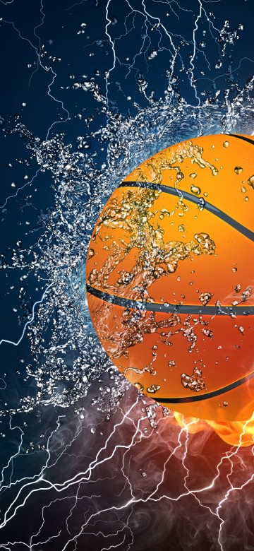 Image orange and white lightning illustration