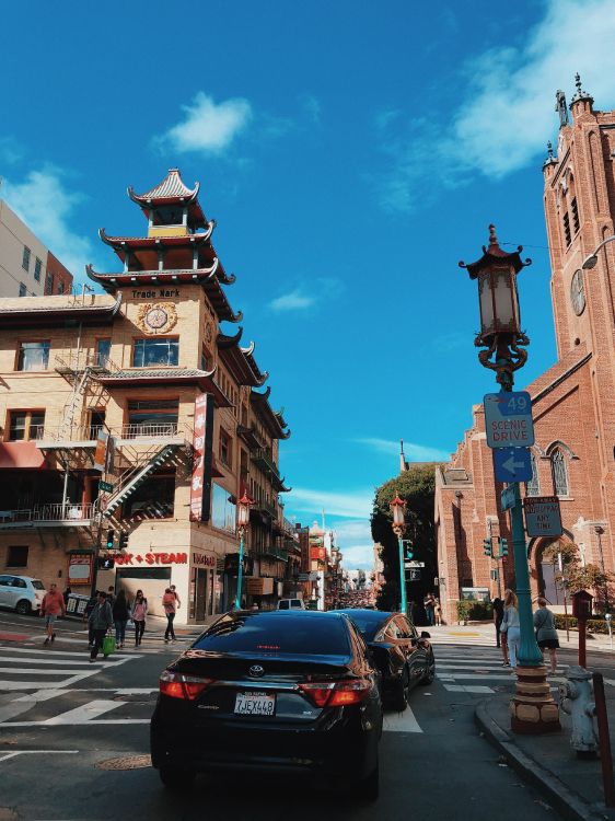 街, 街区, 车灯, 全尺寸的汽车 壁纸 3024x4032 允许