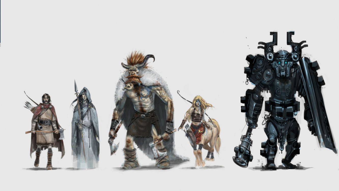 Hombre en Traje Blanco y Negro Con Rifle Negro y Marrón. Wallpaper in 2560x1440 Resolution