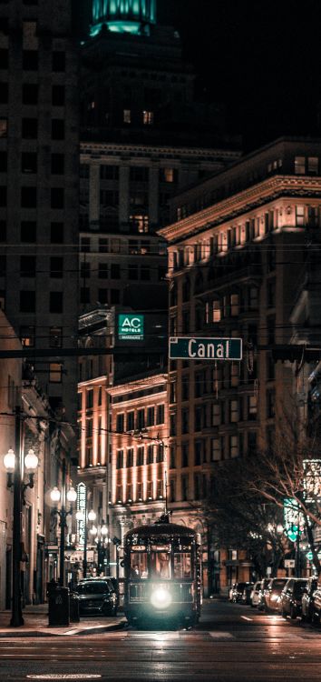 New Orleans, Gebäude, Fenster, Licht, Street Light. Wallpaper in 1514x3200 Resolution