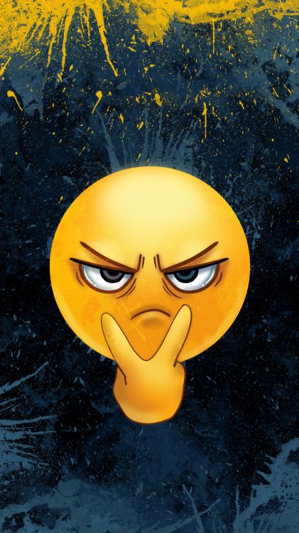 dp Für WhatsApp, Gelb, Orange, Emoticon, Cartoon. Wallpaper in 1080x1920 Resolution