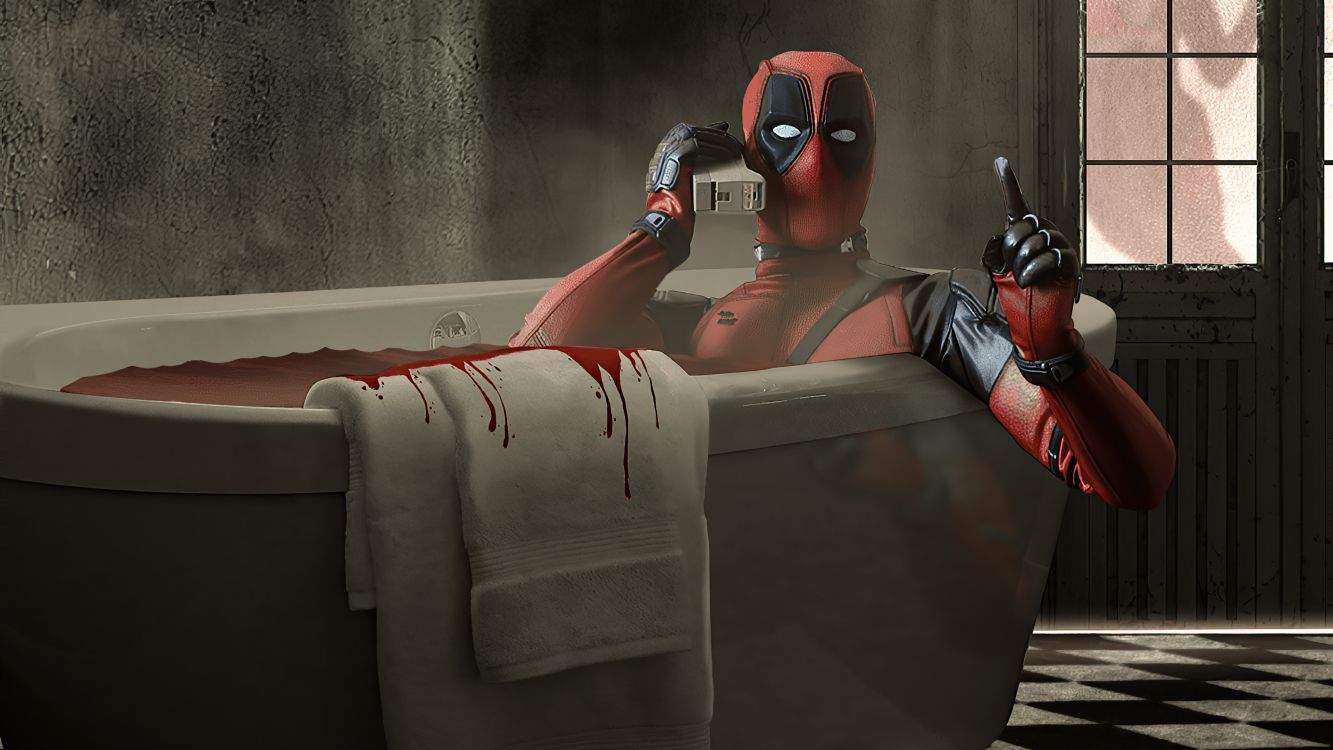Deadpool, Carmine, Poitrine, Costume, Jeu Pc. Wallpaper in 3840x2160 Resolution