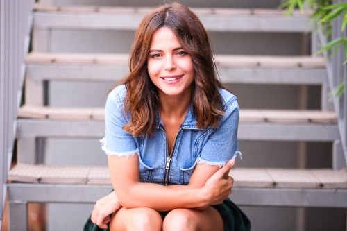 Image Simge, hair, sitting, beauty, denim