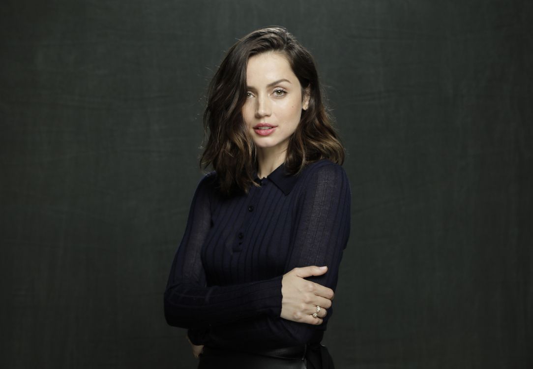 安娜·德·阿玛斯（Ana de Armas）, 黑色的, 脸颊, 肖像, 演员 壁纸 6133x4243 允许