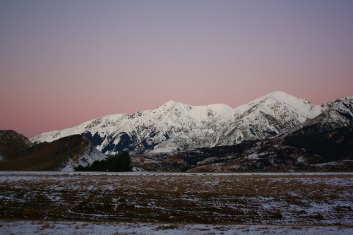 Image snow covered mountain during daytime