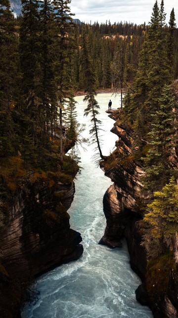 Image Athabasca Falls, body of water, nature, water, water resources