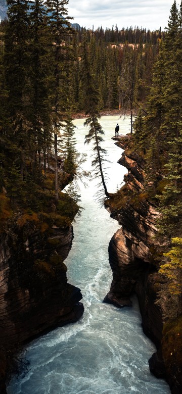 Image Athabasca Falls, body of water, nature, water, water resources