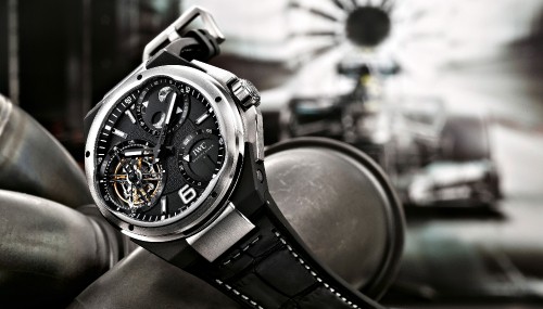 Image silver and black chronograph watch