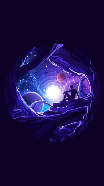 Temas Estrella, Ilustración, Diseño, Planeta, Diseño Gráfico. Wallpaper in 2160x3840 Resolution