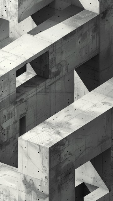 Image concrete, white, black, rectangle, wood