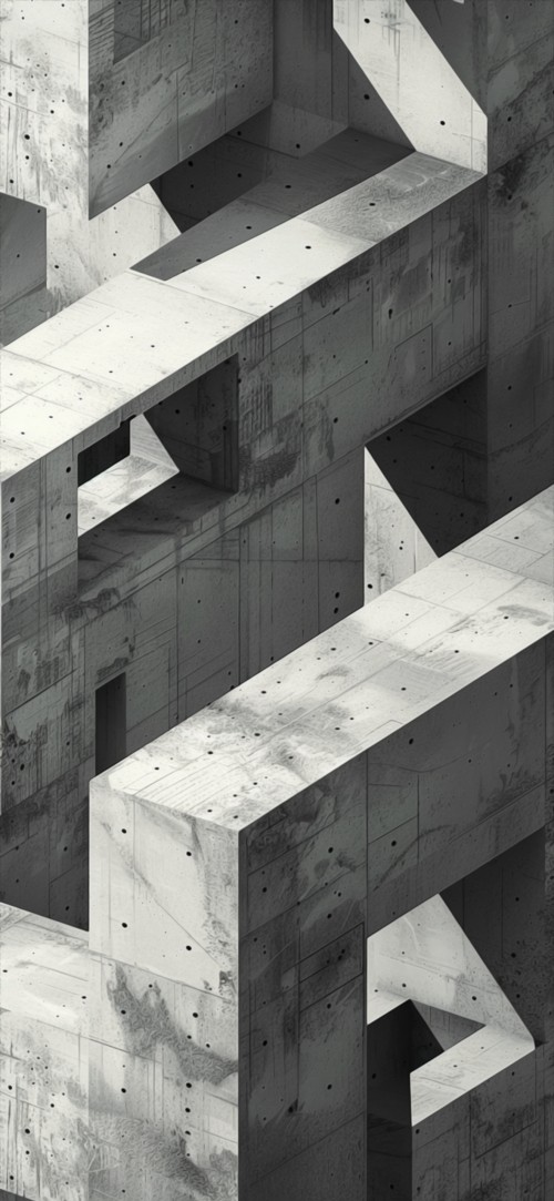 Image concrete, white, black, rectangle, wood