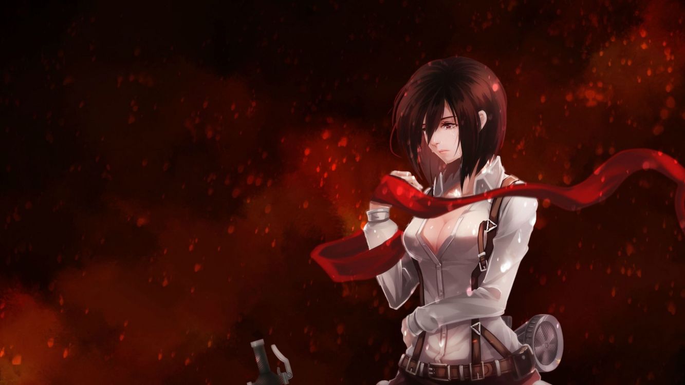 笠阿克曼, Eren Yeager, Levi, 阿明Arlert, 攻击的巨人 壁纸 2560x1440 允许
