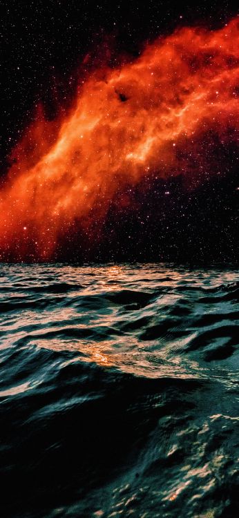 Nébuleuse, Nébuleuse en Émission, Nébuleuse de Californie, L'astronomie, Eau. Wallpaper in 1080x2340 Resolution