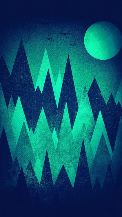 Kunst, Poster, Muster, Farbigkeit, Teal. Wallpaper in 1440x2560 Resolution