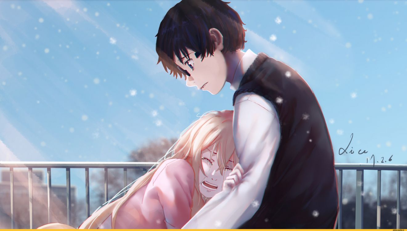 Mann im Schwarzen Hemd Küsst Frau im Weißen Kleid. Wallpaper in 2970x1685 Resolution