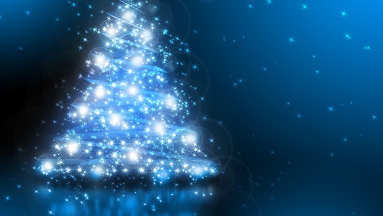 Image new year, Christmas Day, blue, christmas tree, christmas decoration