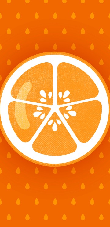 Image orange and white circle illustration
