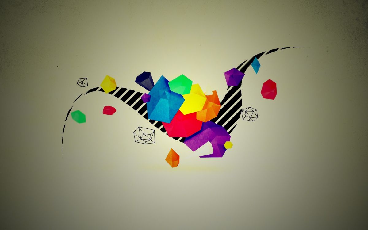 Cuadro Abstracto Amarillo Azul y Verde. Wallpaper in 2560x1600 Resolution