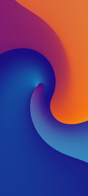 Ios, 圆圈, 电蓝色的, 斜坡, 符号 壁纸 1080x2400 允许