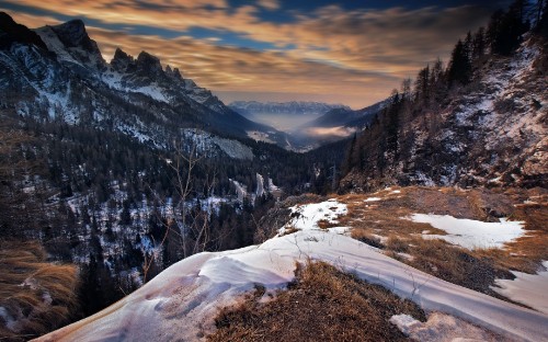 Image snow covered mountain during daytime