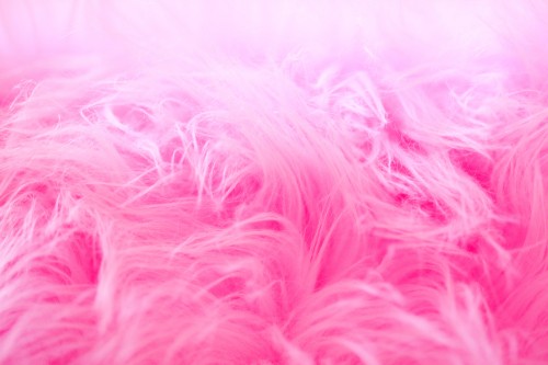 Image pink and white fur textile