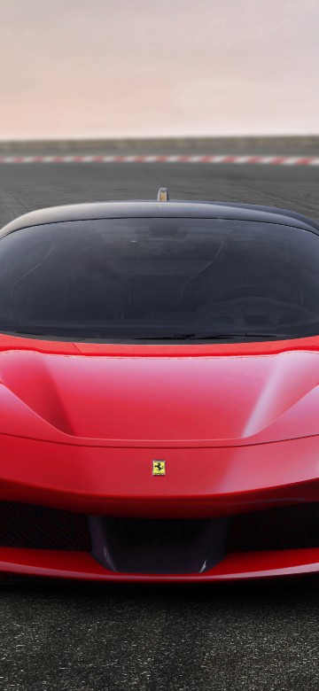 Image red ferrari 458 italia on road during daytime