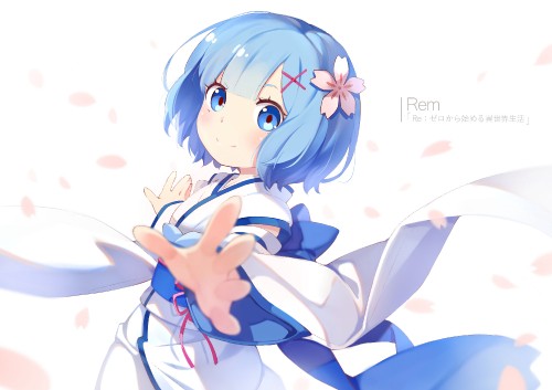 Image girl in blue dress anime character