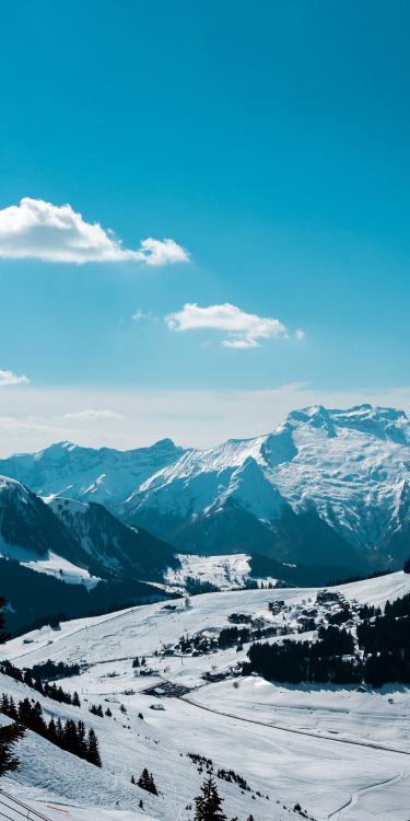 camera, smartphone, android, cloud, mountain