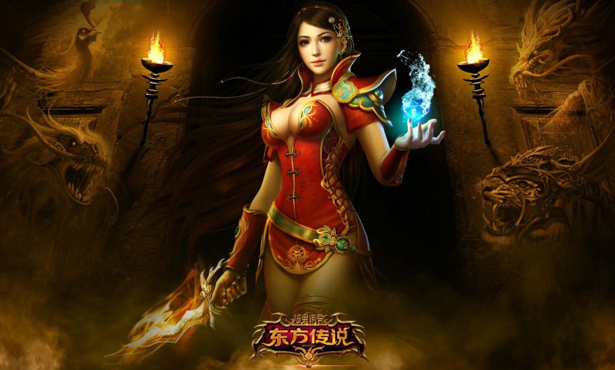 Juego de Aventura, la Mitología, Ilustración, Aion, Mujer de Guerrero. Wallpaper in 2560x1540 Resolution