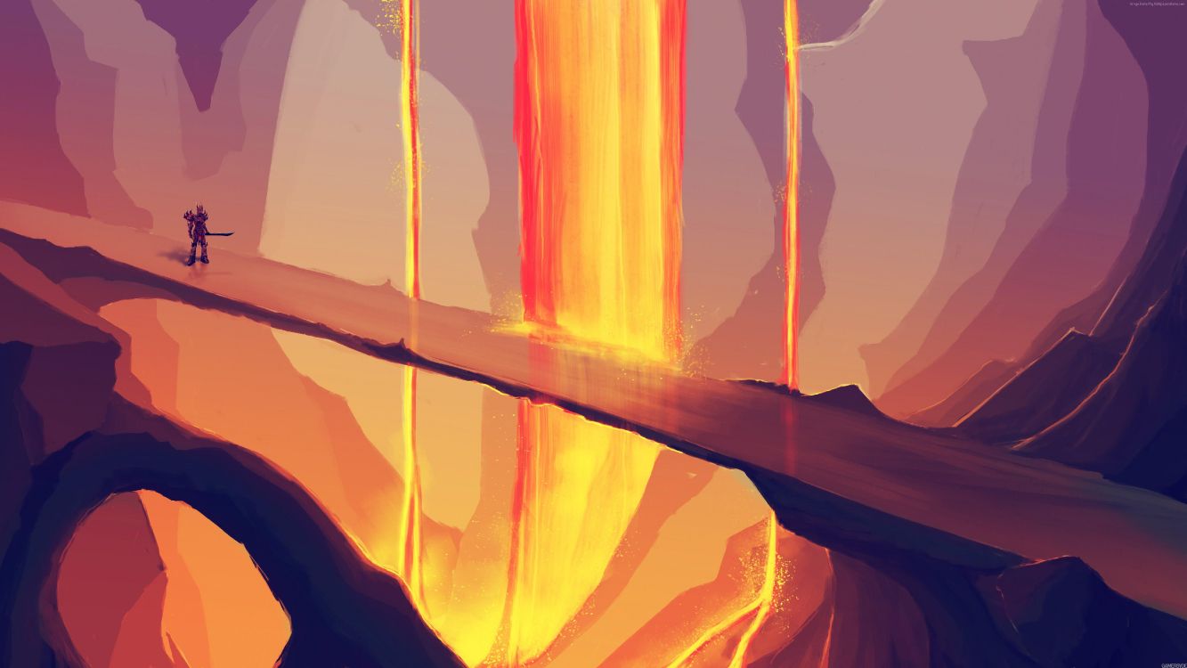 Pintura Abstracta Roja y Amarilla. Wallpaper in 5000x2813 Resolution