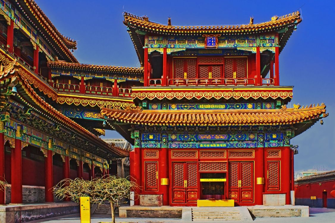 red and brown temple under blue sky during daytime