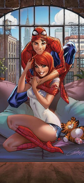 Spider-man, 玛丽*简*沃森, 惊奇漫画, 变体复盖, 发型 壁纸 1076x2330 允许