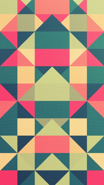 Image triangle, square, red, orange, brown