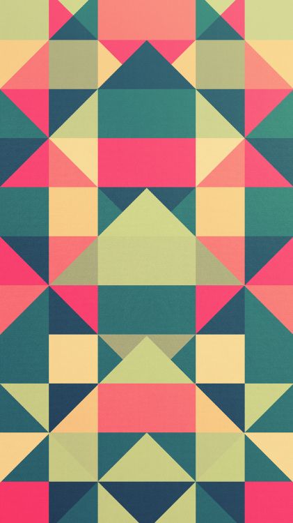 Triangulo, Rojo, Naranja, Morena, Rosa. Wallpaper in 1440x2560 Resolution