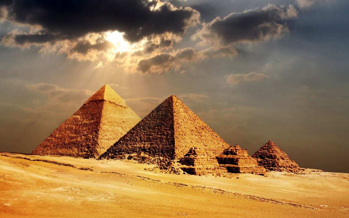 埃及金字塔, 金字塔, 纪念碑, 古代历史, 历史站 壁纸 3840x2400 允许