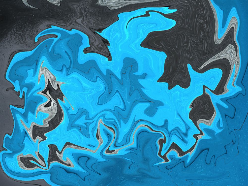 Blaue Und Schwarze Abstrakte Malerei. Wallpaper in 4128x3096 Resolution