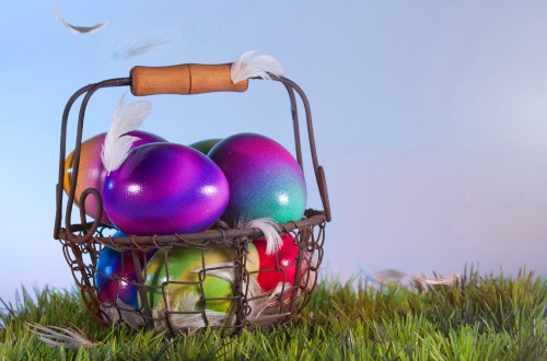 Image grass, easter egg, egg, holiday, basket